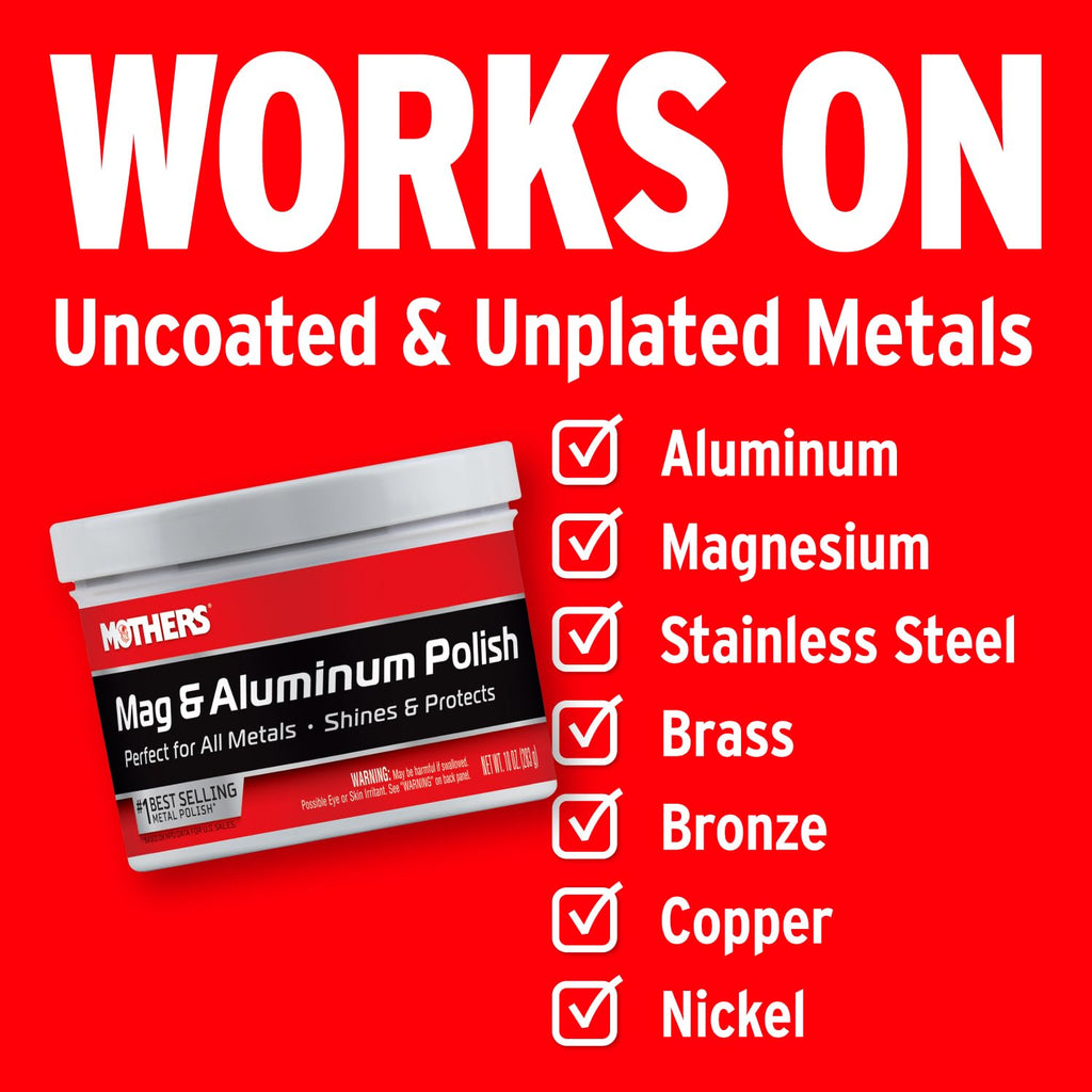 Mothers Mag & Aluminum Polish, 10 oz. (05101)