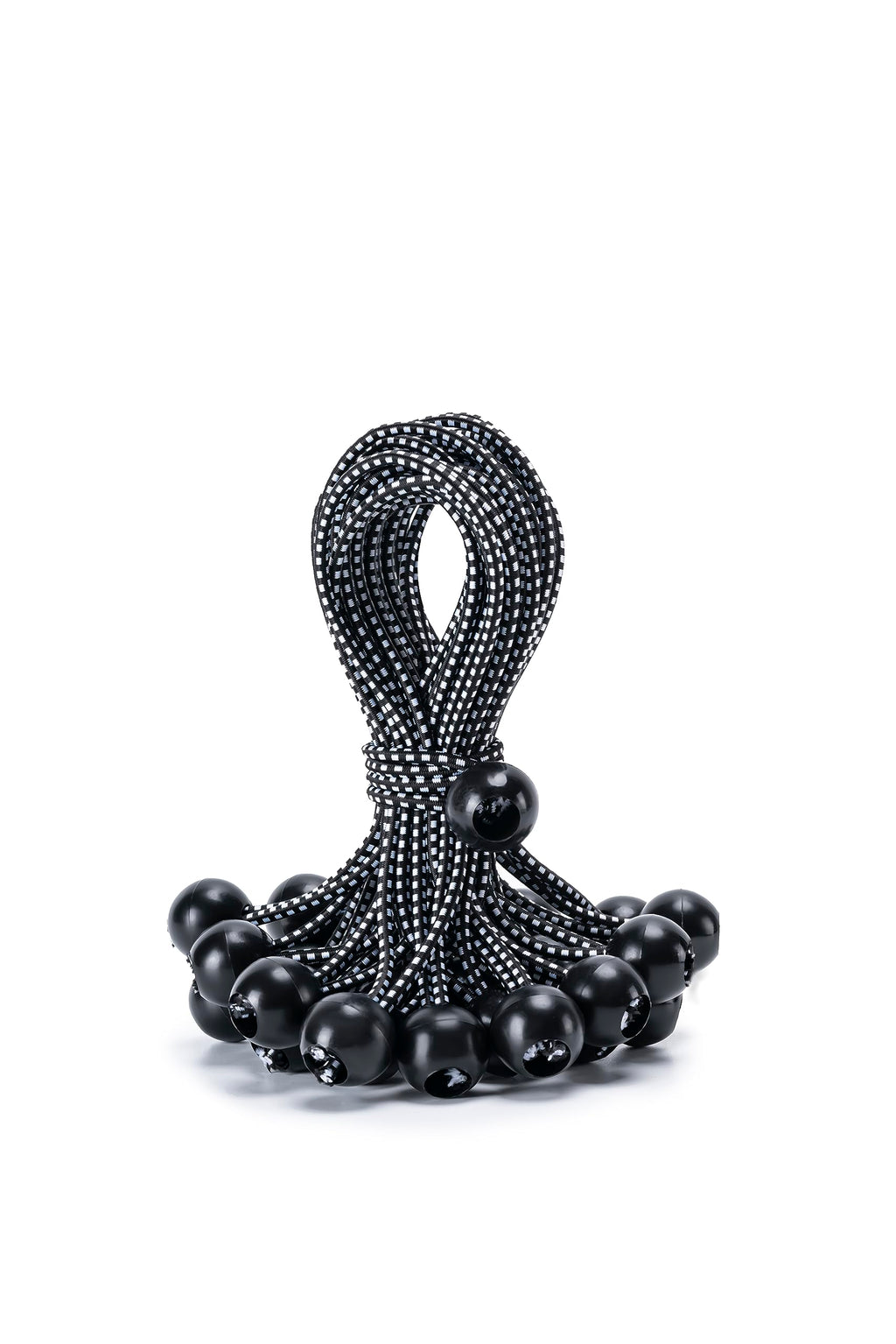 30 Pack Ball Bungee Cord, Heavy Duty Bungie Cord Balls (6",Black/White)