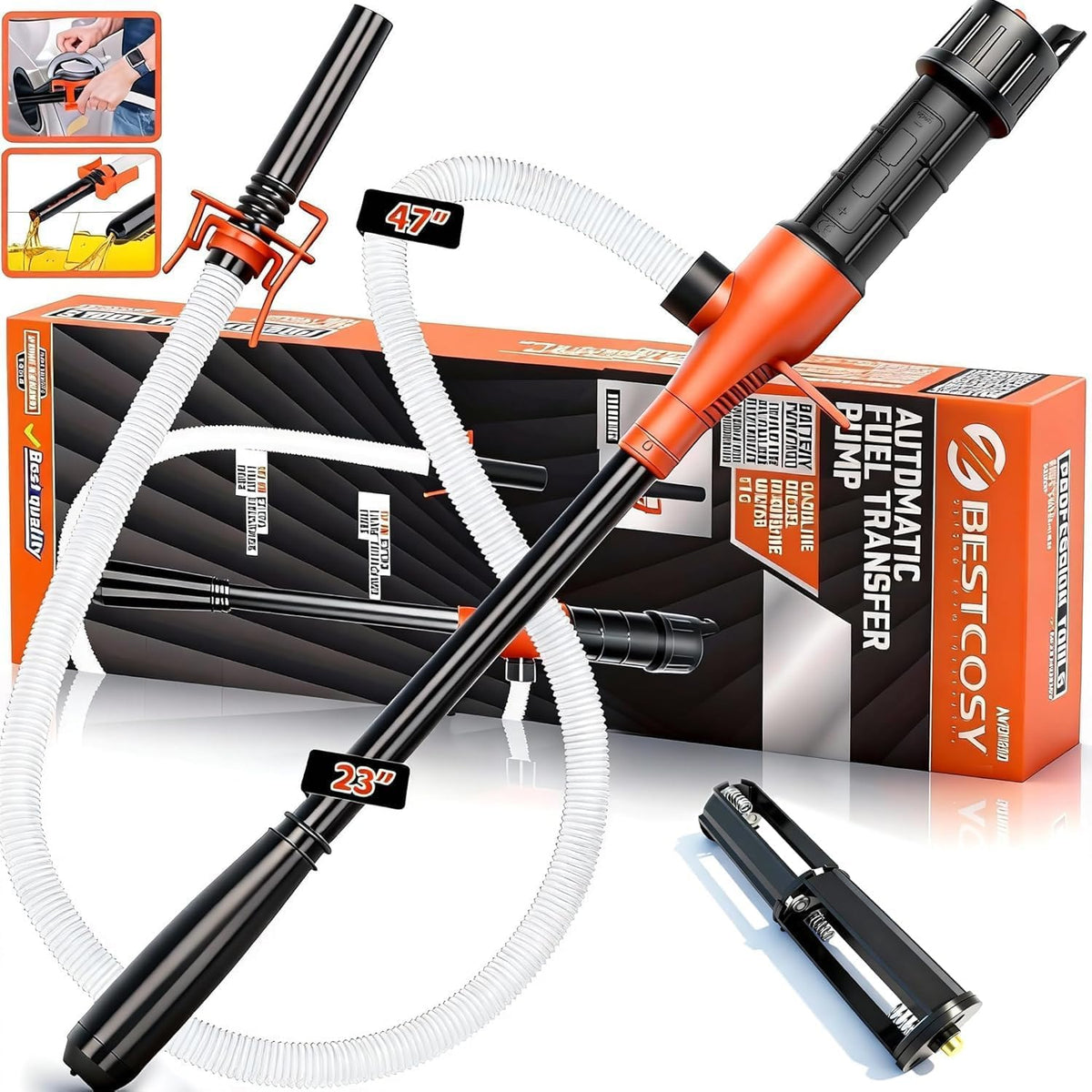 Portable Cordless Fuel Transfer Pump Battery Powered