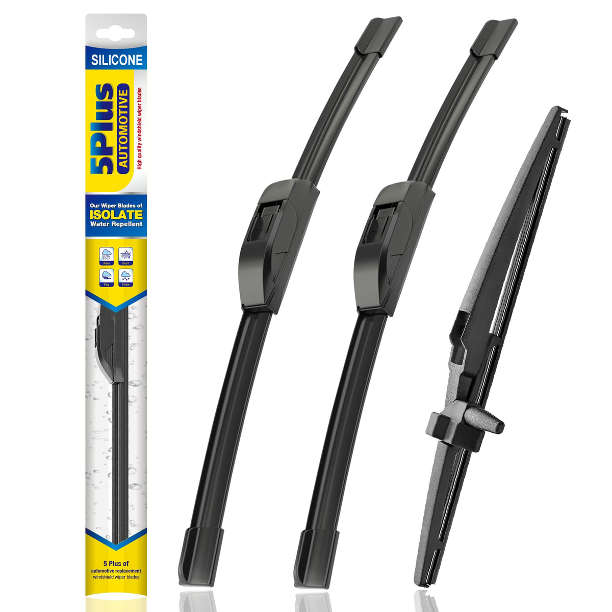 5 PLUS Silicone Windshield Wipers Fits Subaru Outback 2020-2025 (3 PACK)