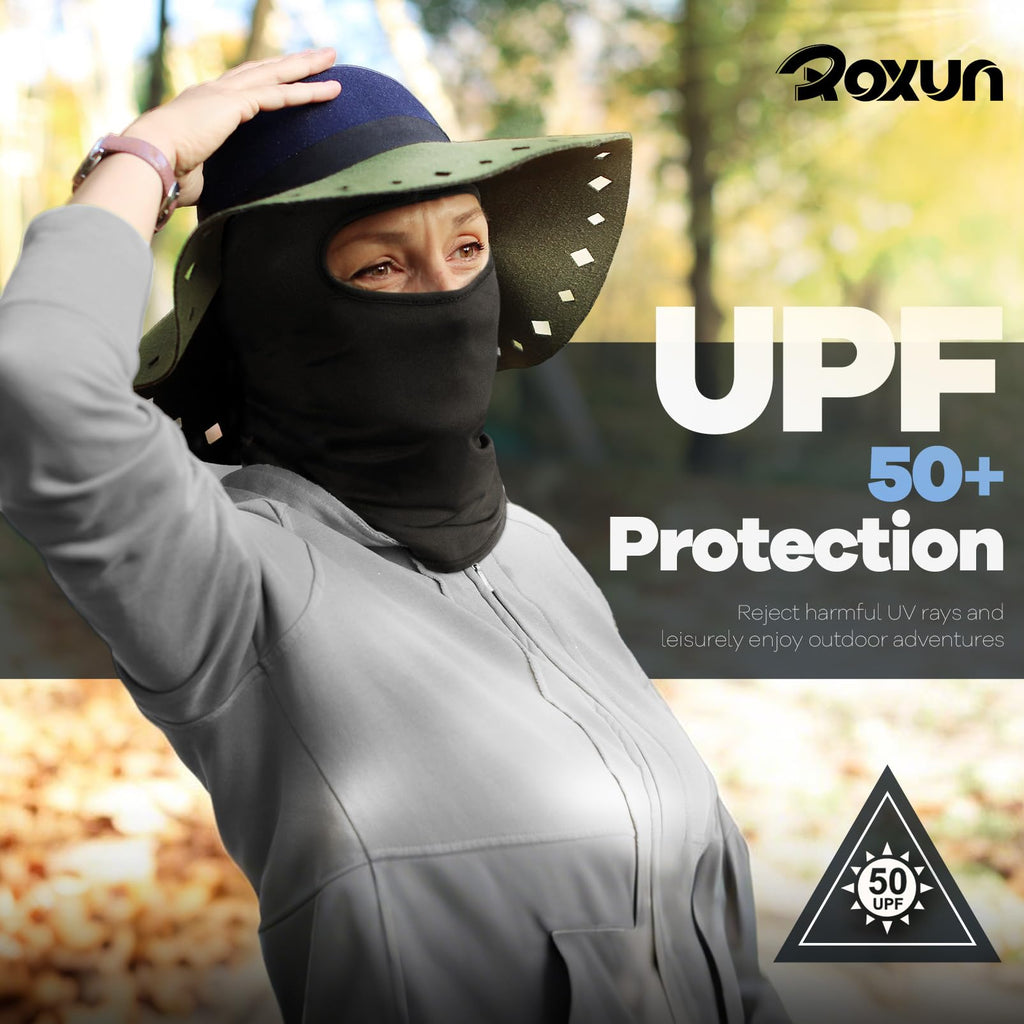 ROXUN Balaclava Ski Mask, 5 Pack Neck Gaiter Motorcycle Summer Cooling