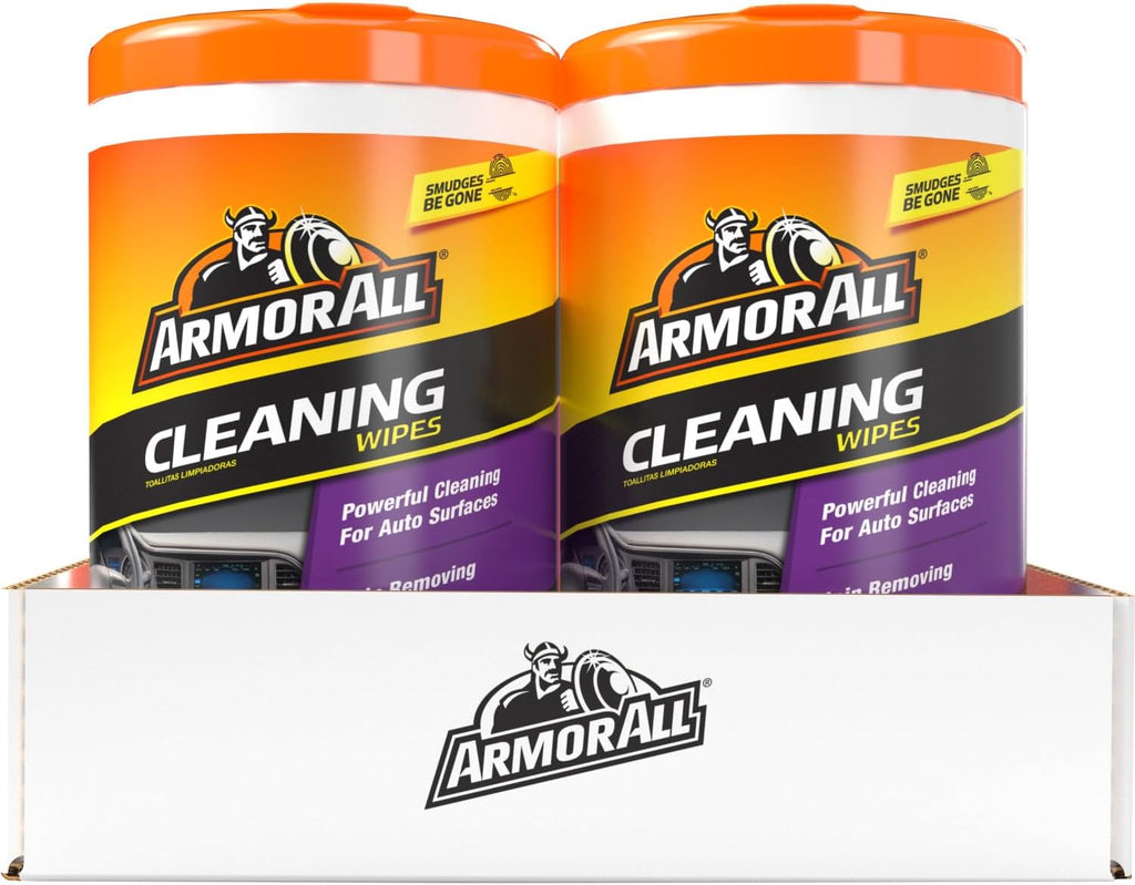 Armor All Car Cleaning Wipes, 90 Count Canister, Car Wipes