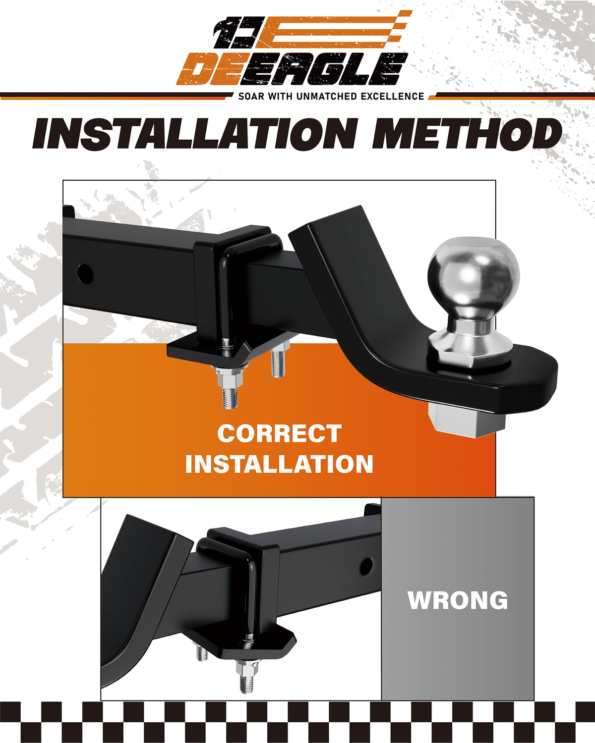 DEEAGLE Hitch Tightener Anti Rattle Stabilizer for 1.25" to 2" Hitch