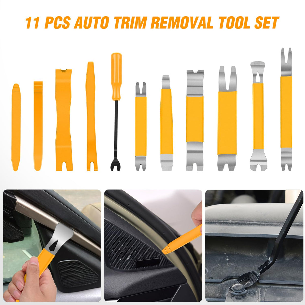 GOOACC 5 PCS Nylon Auto Trim Removal Tool Kit No-Scratch