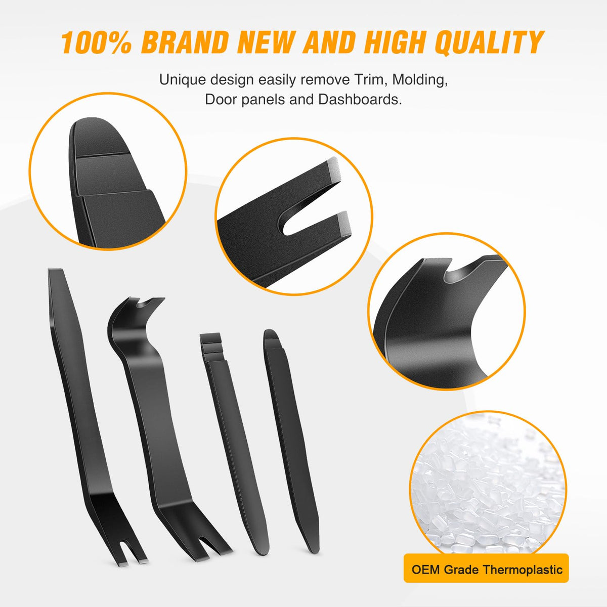 GOOACC 5 PCS Nylon Auto Trim Removal Tool Kit No-Scratch