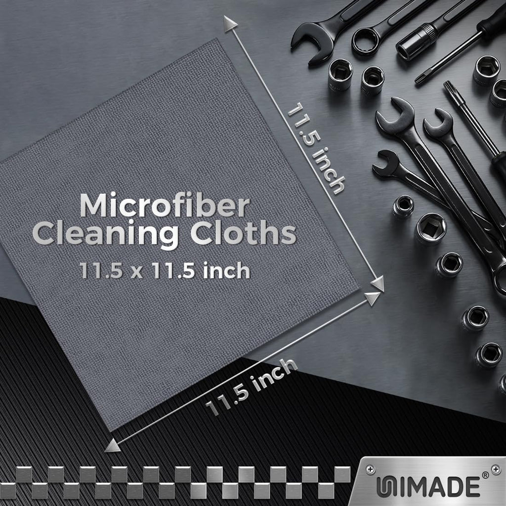 UNIMADE Microfiber Cleaning Cloth, 24 Pack Reusable Microfiber Towels