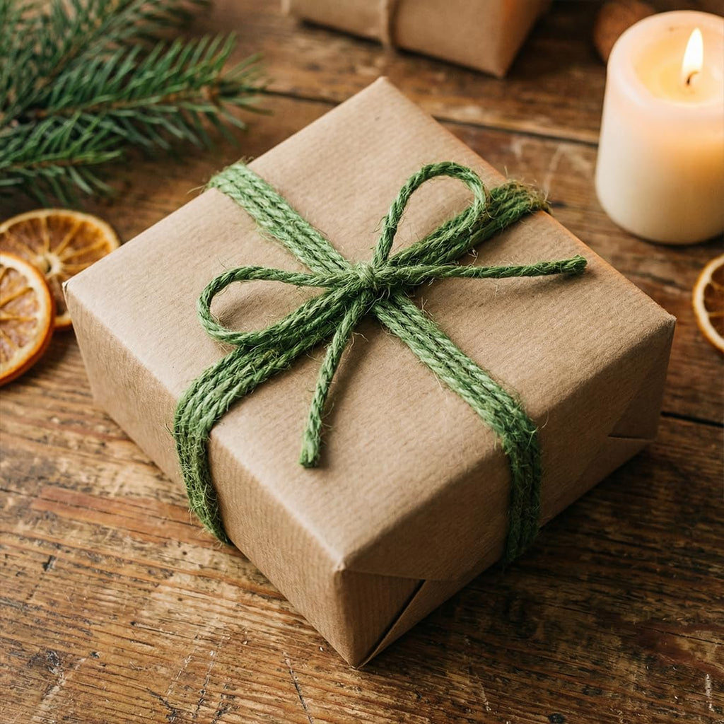 SMART&CASUAL 2mm Natural Jute Twine String Thin for Craft Plant Garden Gift Wrapping Christmas Handmade Art Decoration Packing String Home Art Decoration (Brown) (800 Ft (244M))