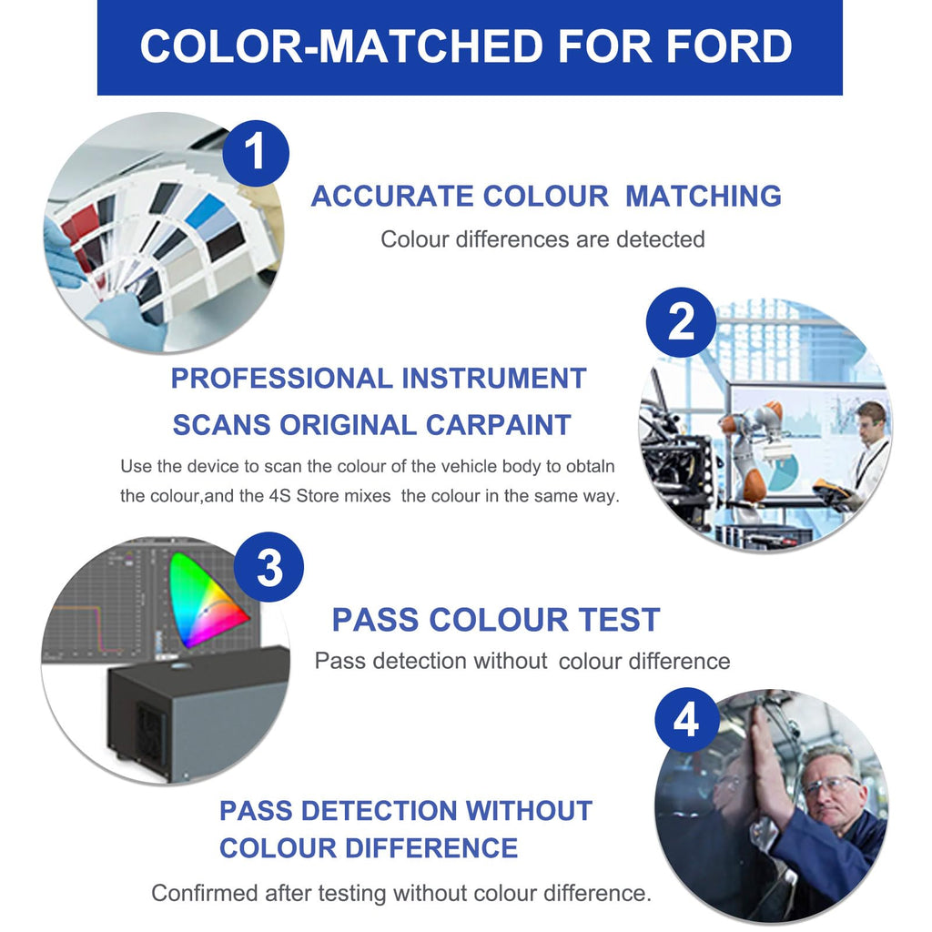 Oxford White YZ/Z1 Touch Up Paint for Ford OEM Color Match Car Paint Pen
