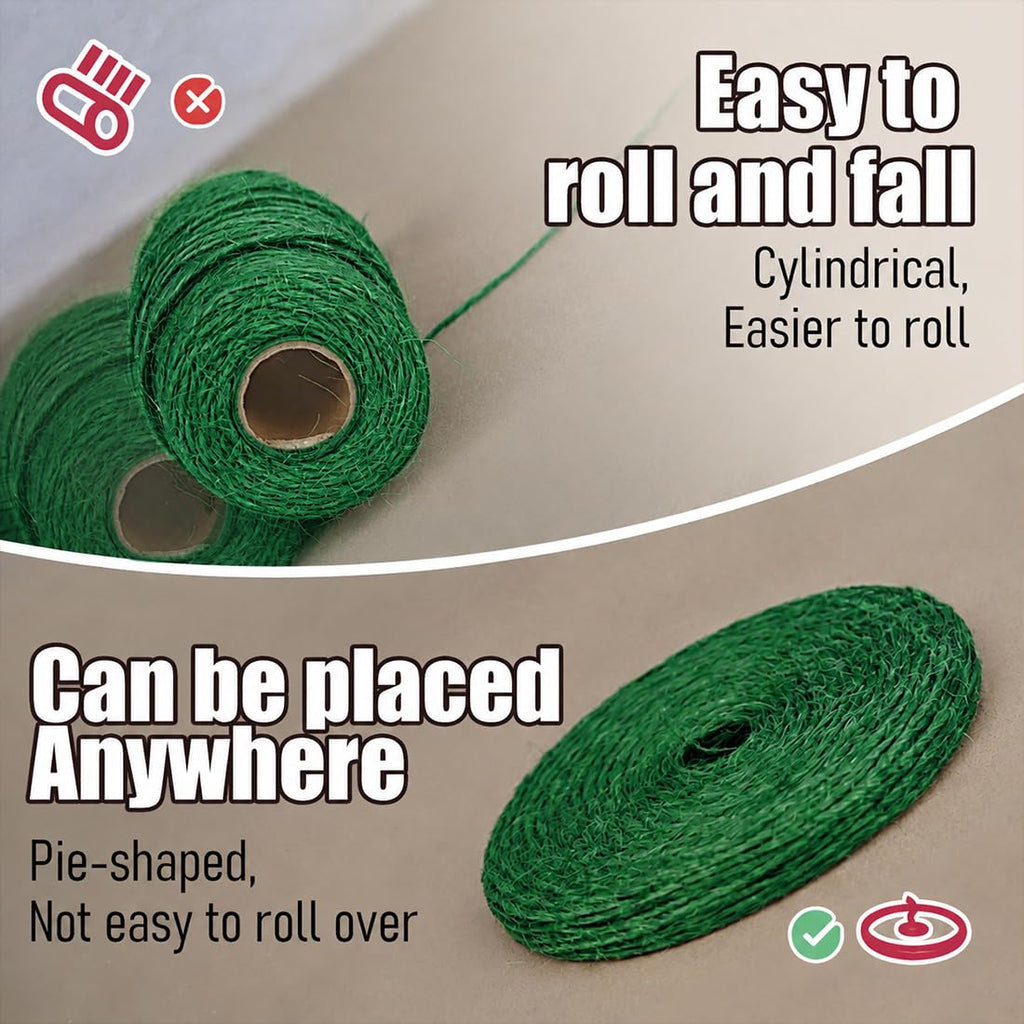 SMART&CASUAL 2mm Natural Jute Twine String Thin for Craft Plant Garden Gift Wrapping Christmas Handmade Art Decoration Packing String Home Art Decoration (Brown) (800 Ft (244M))