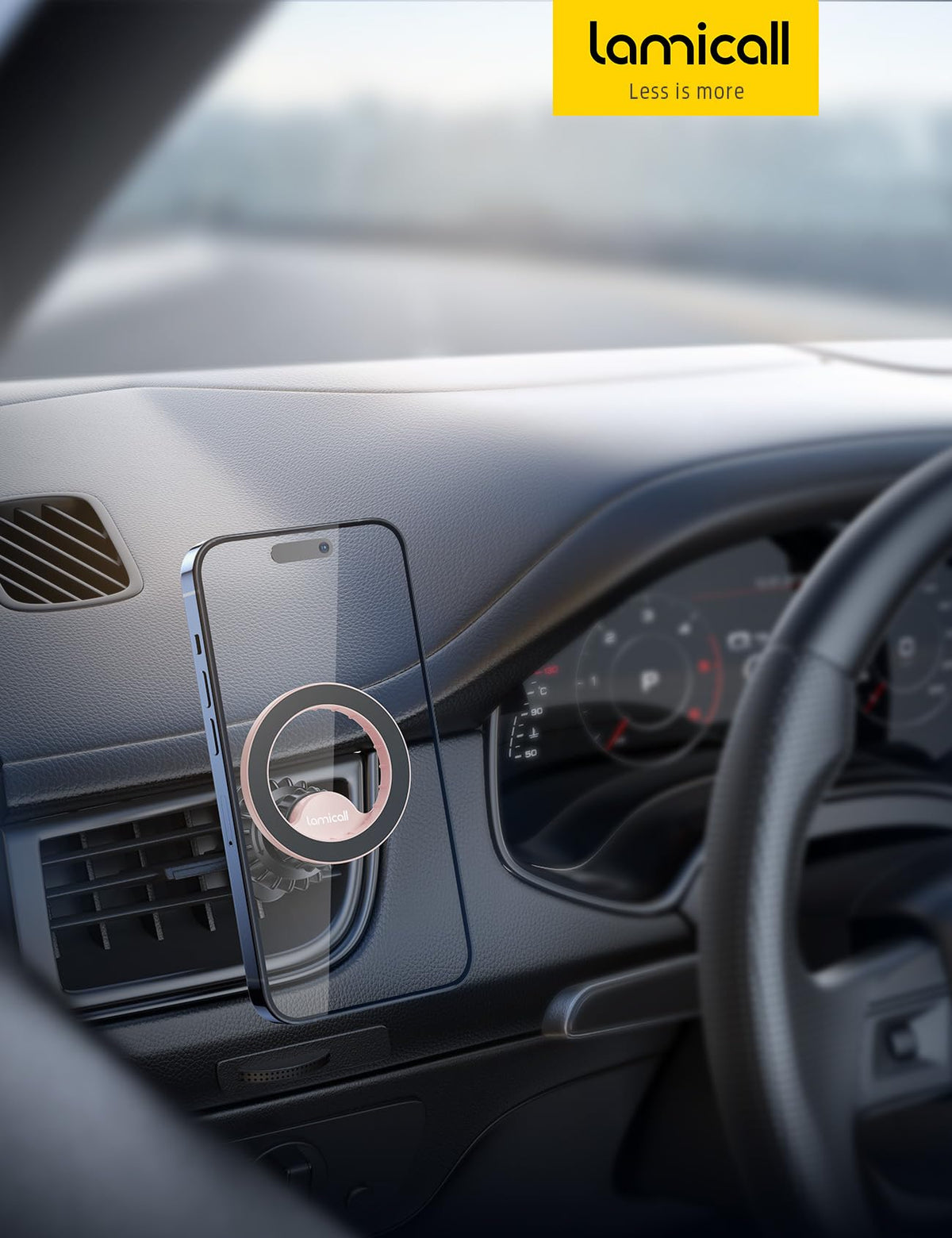 Lamicall for MagSafe Car Mount Vent 20 Super Magnets Accessories for iPhone