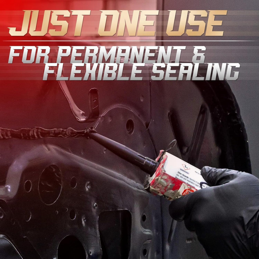 Seam Sealer Automotive Black, Paintable Waterproof Auto Body Sealant
