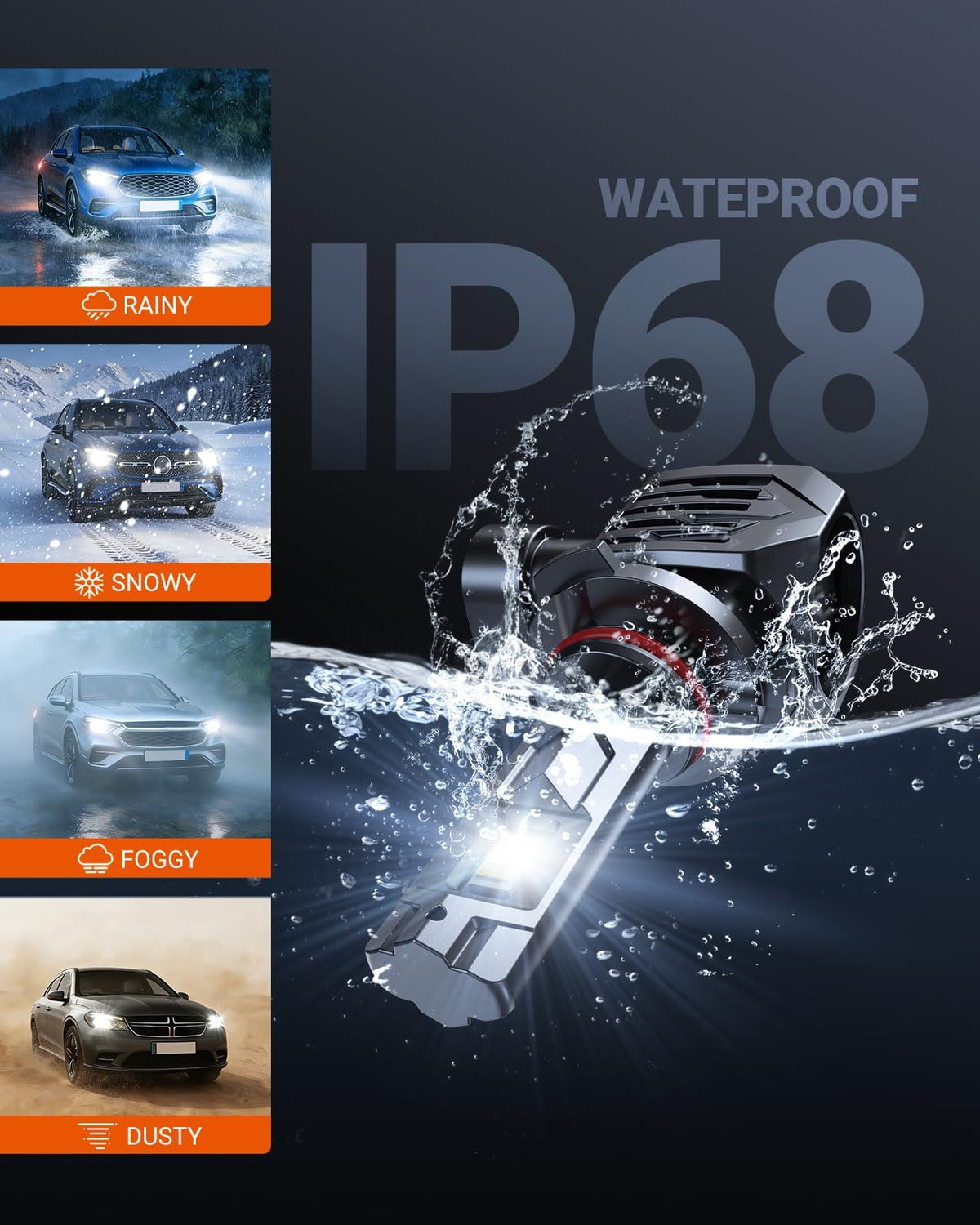 SEALIGHT D3S HID Bulbs, 6000K Daylight White Enhanced Visibility, 35W Direct Fit for 66340, 42403, 42302 (42403C1) D3S Xenon Bulb, Pack of 2 (Halogen Headlamp Incompatible)