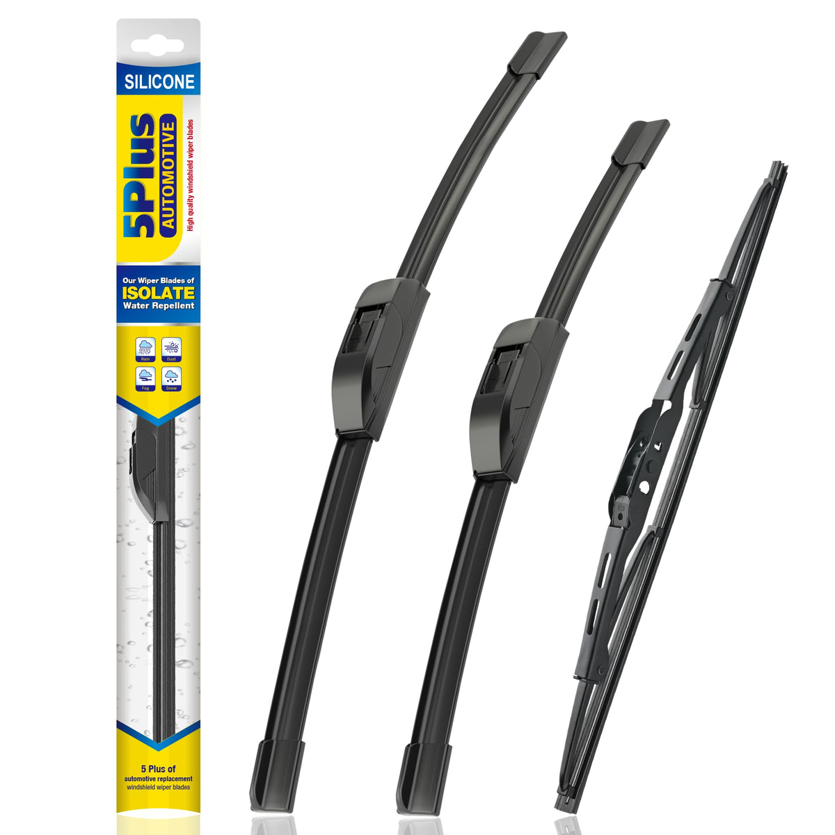 5 PLUS Silicone Windshield Wipers Fits Subaru Outback 2020-2025 (3 PACK)