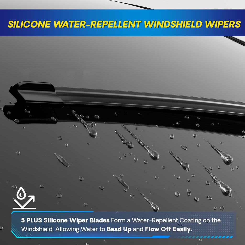 5 PLUS Silicone Windshield Wipers Fits Subaru Outback 2020-2025 (3 PACK)