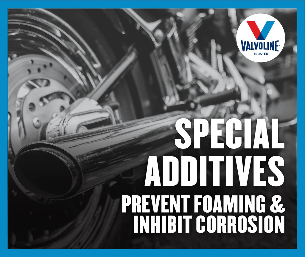 Valvoline 4-Stroke Motorcycle Full Synthetic 10W-40 Motor Oil 1 Quart