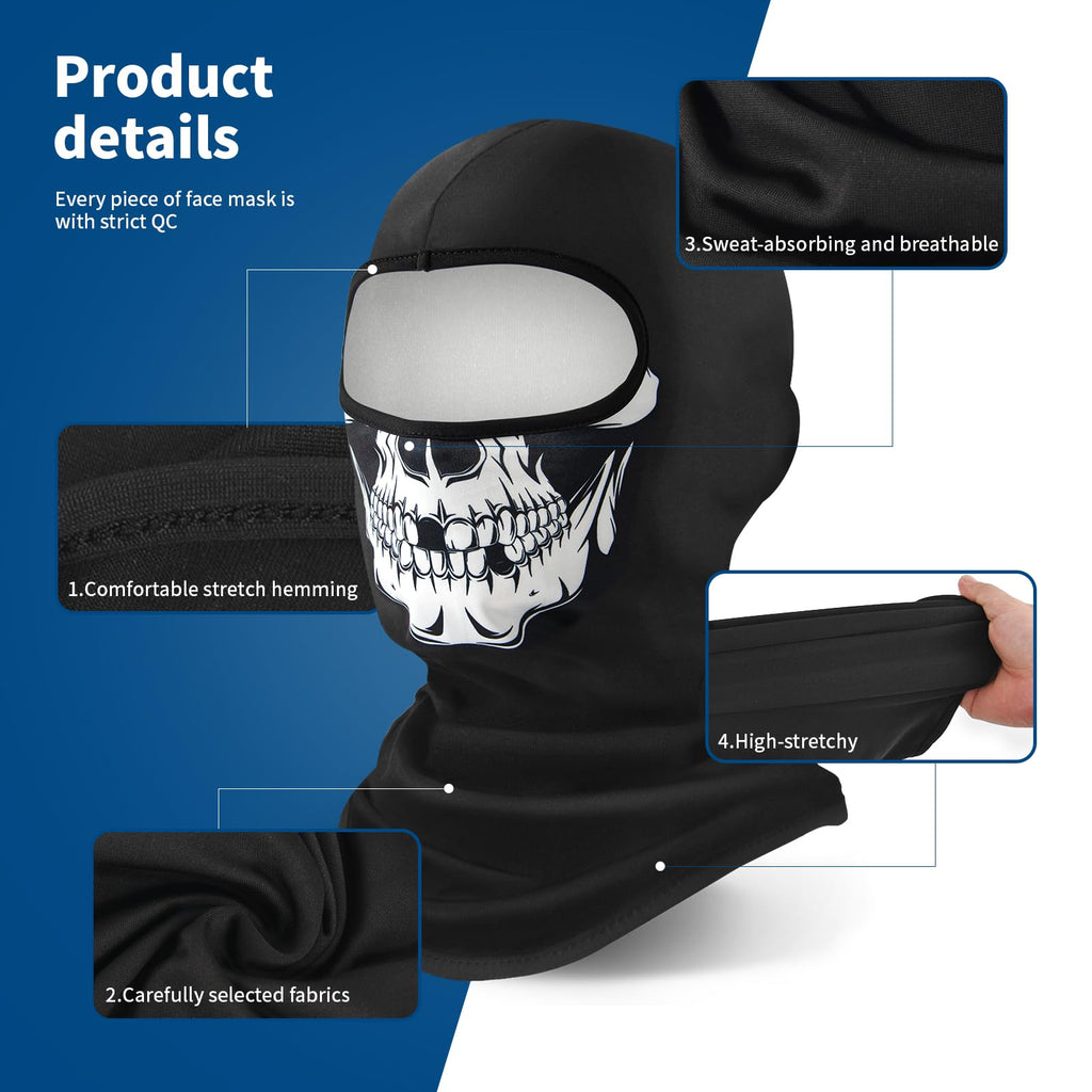 YESLIFE Summer Balaclava Ski Mask for Men&Women, Face Mask