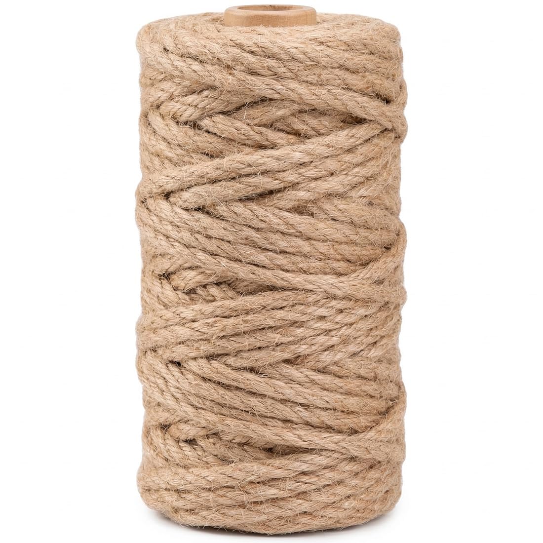 1000FT Natural Jute Twine String Bulk Hemp Rope Cord for Crafts Gardening Gift Wrapping Wedding Décor Packing Material Burlap Ribbon Christmas Knitting Macrame Decoration (Brown 2mm* 1000ft)