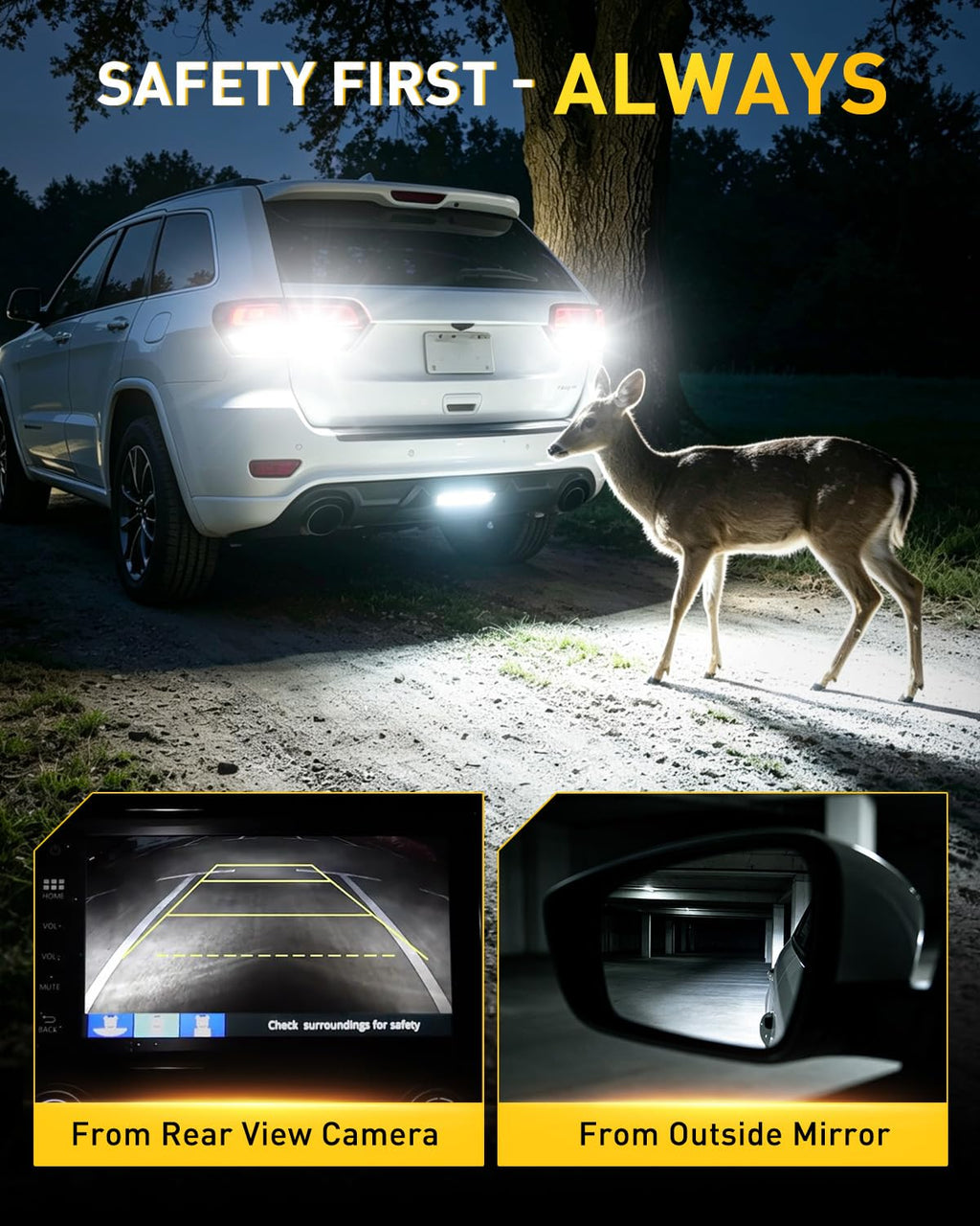 AUXITO 194 LED Bulbs for License Plate Light 168 175 2825 W5W T10 24-SMD 3014 Chipsets 6000K White for Car Dome Door Map Dash Courtesy Cargo License Plate Lights, Pack of 2