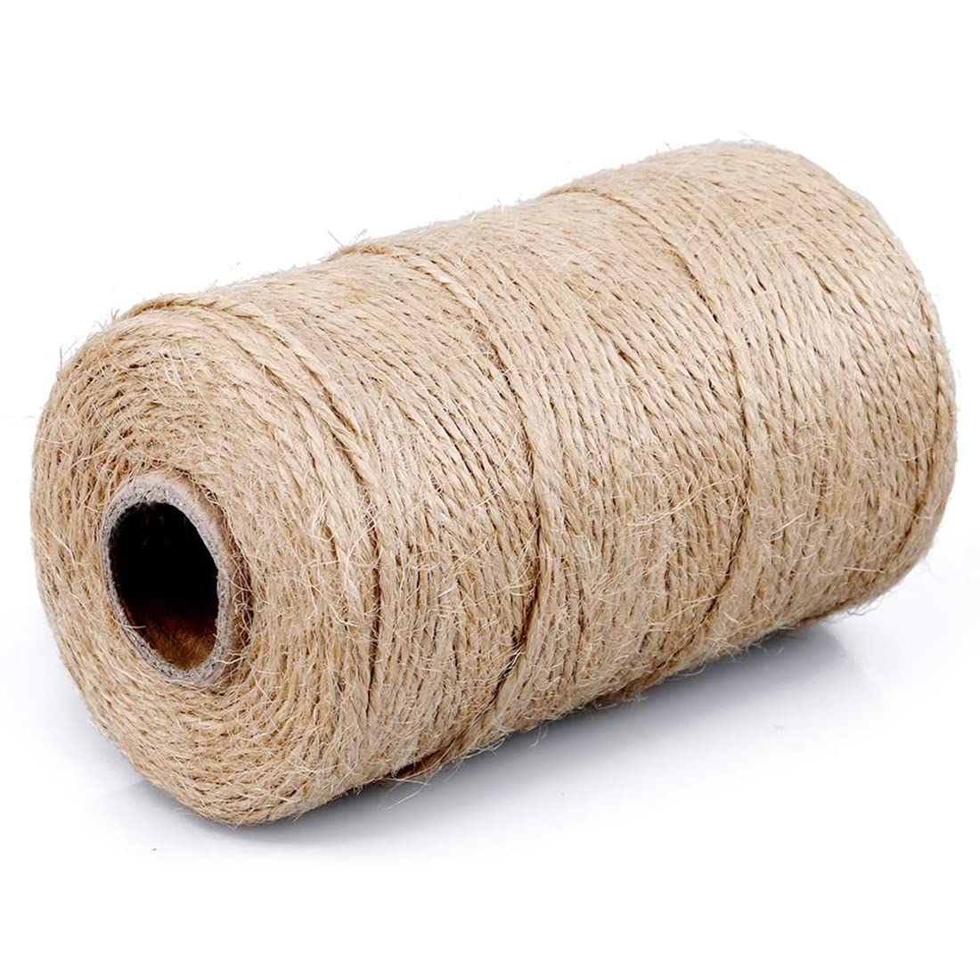 SMART&CASUAL 2mm Natural Jute Twine String Thin for Craft Plant Garden Gift Wrapping Christmas Handmade Art Decoration Packing String Home Art Decoration (Brown) (800 Ft (244M))