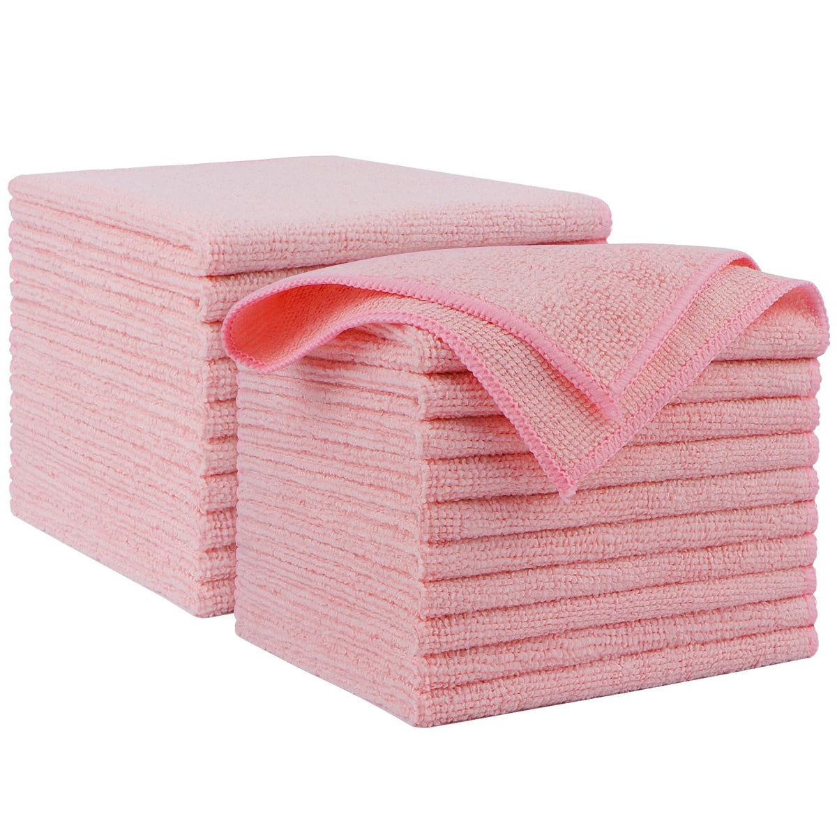 AIDEA Microfiber Cleaning Cloth-50PK, Microfiber Towels for Cars, 12"×12"