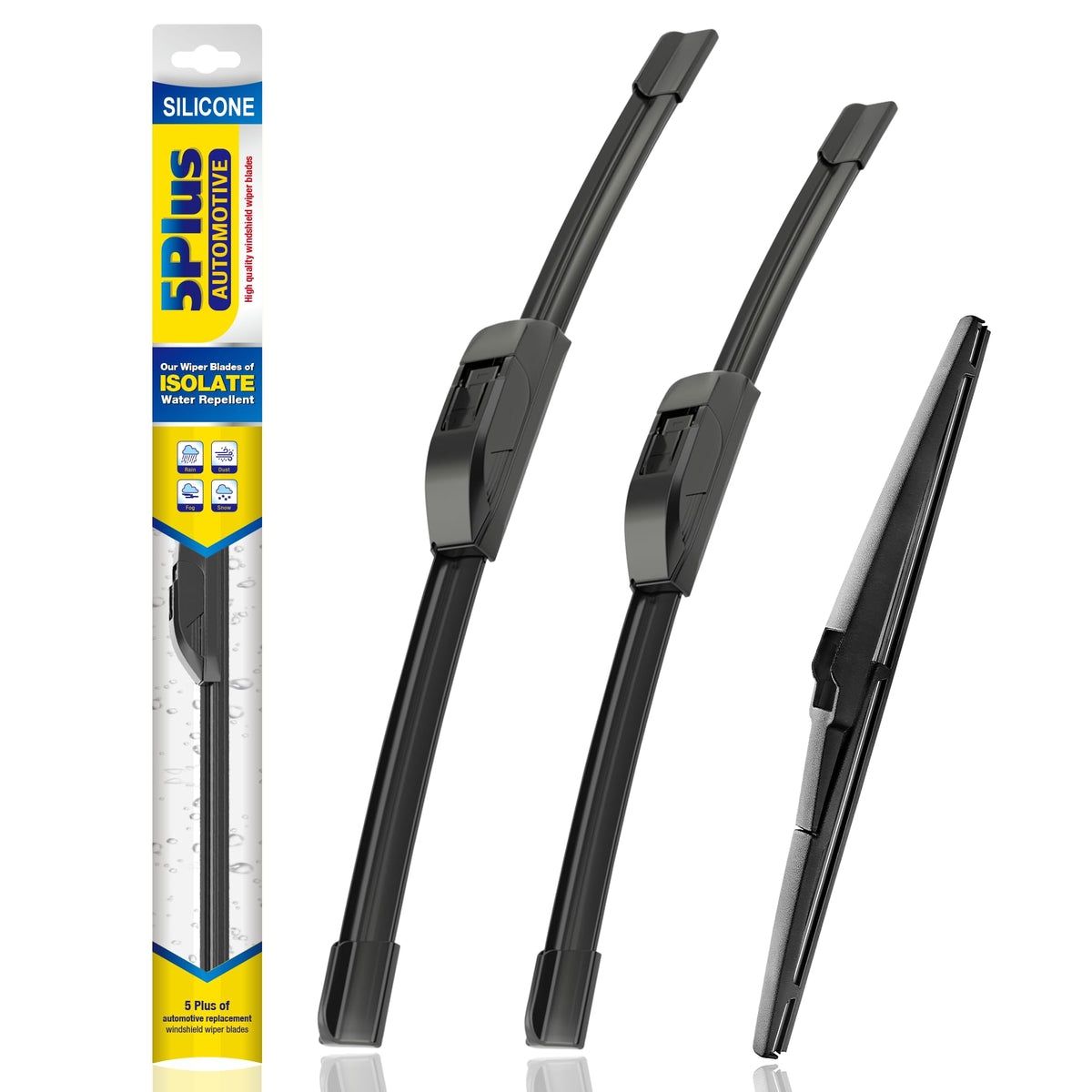 5 PLUS Silicone Windshield Wipers Fits Subaru Outback 2020-2025 (3 PACK)