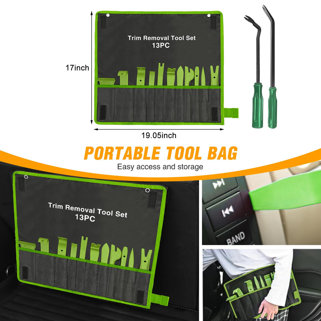 GOOACC 5 PCS Nylon Auto Trim Removal Tool Kit No-Scratch