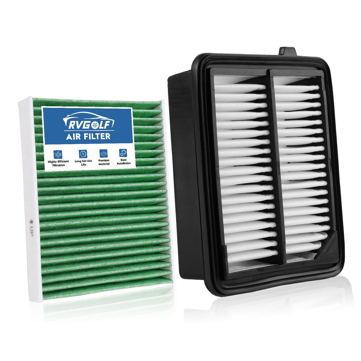 Engine+Cabin Air Filter Fit for 2016-2026 Civic(2.0L), 2023-2026 HR-V(2.0L)