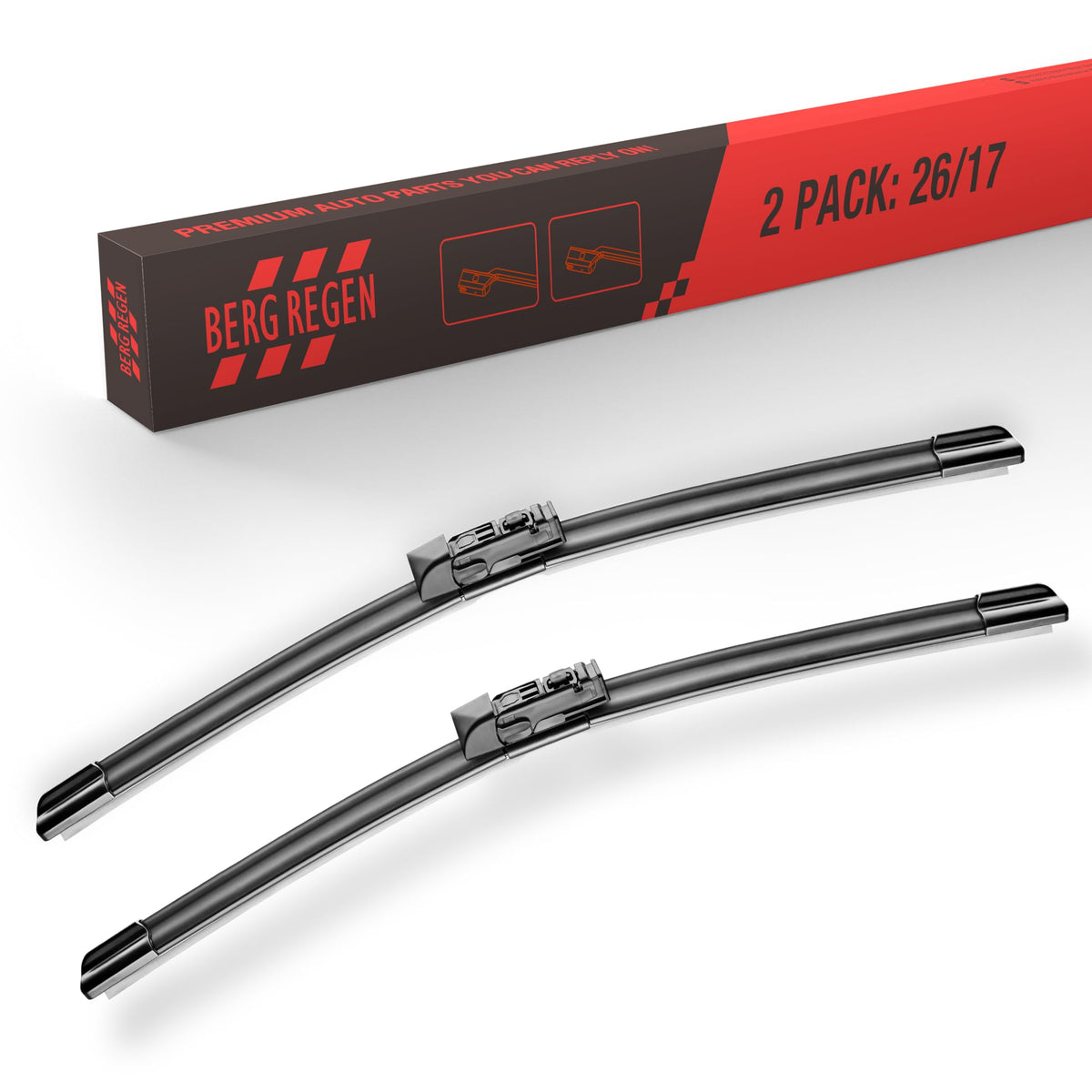 BERG REGEN 22"+22" Windshield Wiper Blades,22 Wiper Blades 2 pack Replacement for Ford F Series 2012-2023 Expedition 2008-2022,Chevy Silverado GMC Sierra Series 2019-2024–Genuine OEM Quality(Set of 2)