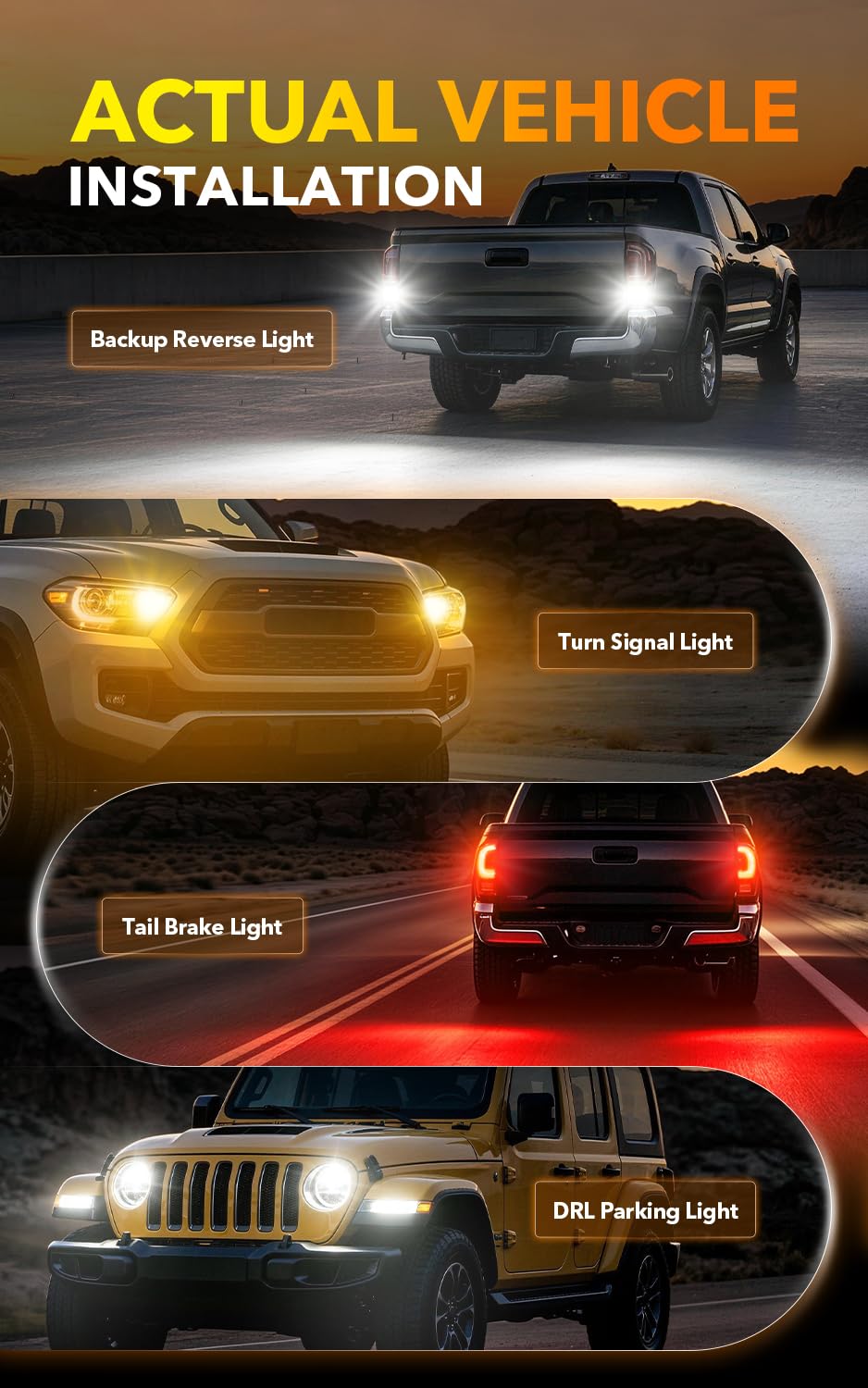 OXILAM 194 LED Bulb for License Plate Bulb Super Bright, 168 T10 W5W 2825 LED Bulb for Dome Door Map Courtesy Trunk Cargo Dash LED Interior Light Bulb, Pack of 2