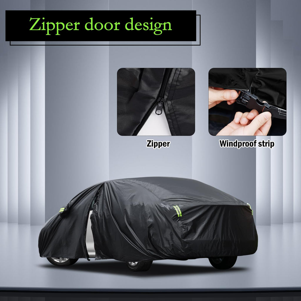 Waterproof Car Cover for Jeep Wrangler 4 Door 2006-2026 JK JL Windproof