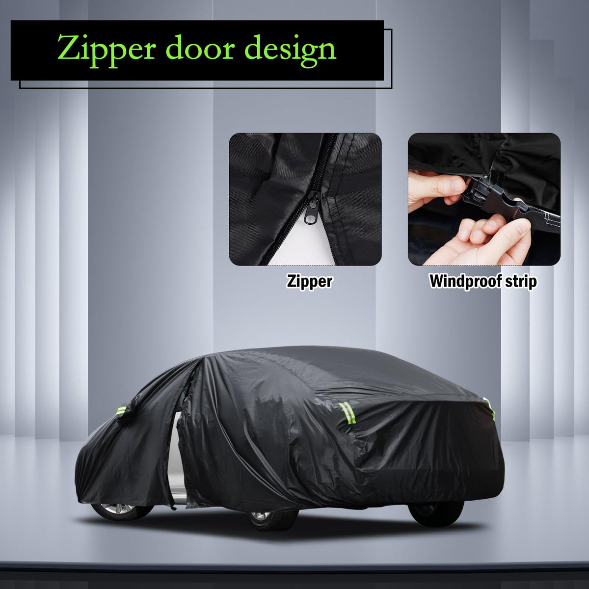 Waterproof Car Cover for Jeep Wrangler 4 Door 2006-2026 JK JL Windproof