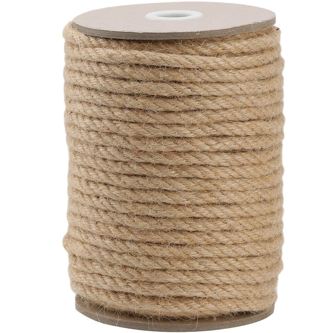 1000FT Natural Jute Twine String Bulk Hemp Rope Cord for Crafts Gardening Gift Wrapping Wedding Décor Packing Material Burlap Ribbon Christmas Knitting Macrame Decoration (Brown 2mm* 1000ft)