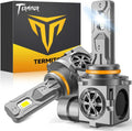 Termitor Latest-Gen 9005/HB3 Light Bulbs, 1000% 60000LM High Output, 1:1 Halogen Size, 6500K Cool White, IP68 Waterproof Fog Light with Cooling Fan, Plug and Play, Pack of 2
