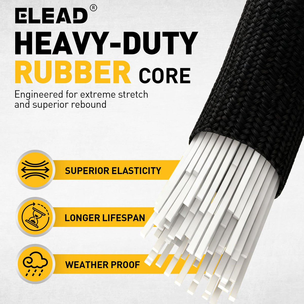 Bungee Cords Heavy Duty Outdoor: 20 Pcs Premium Rubber Bungee Cords with Hooks in a Storage Jar Includes 10", 18", 24", 30", 36", 48" Bungee Cord for Camping, Tent, Fastening Items