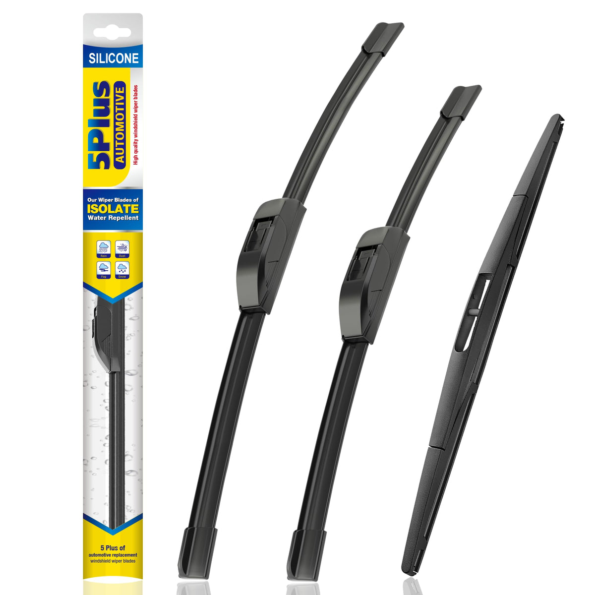 5 PLUS Silicone Windshield Wipers Fits Subaru Outback 2020-2025 (3 PACK)