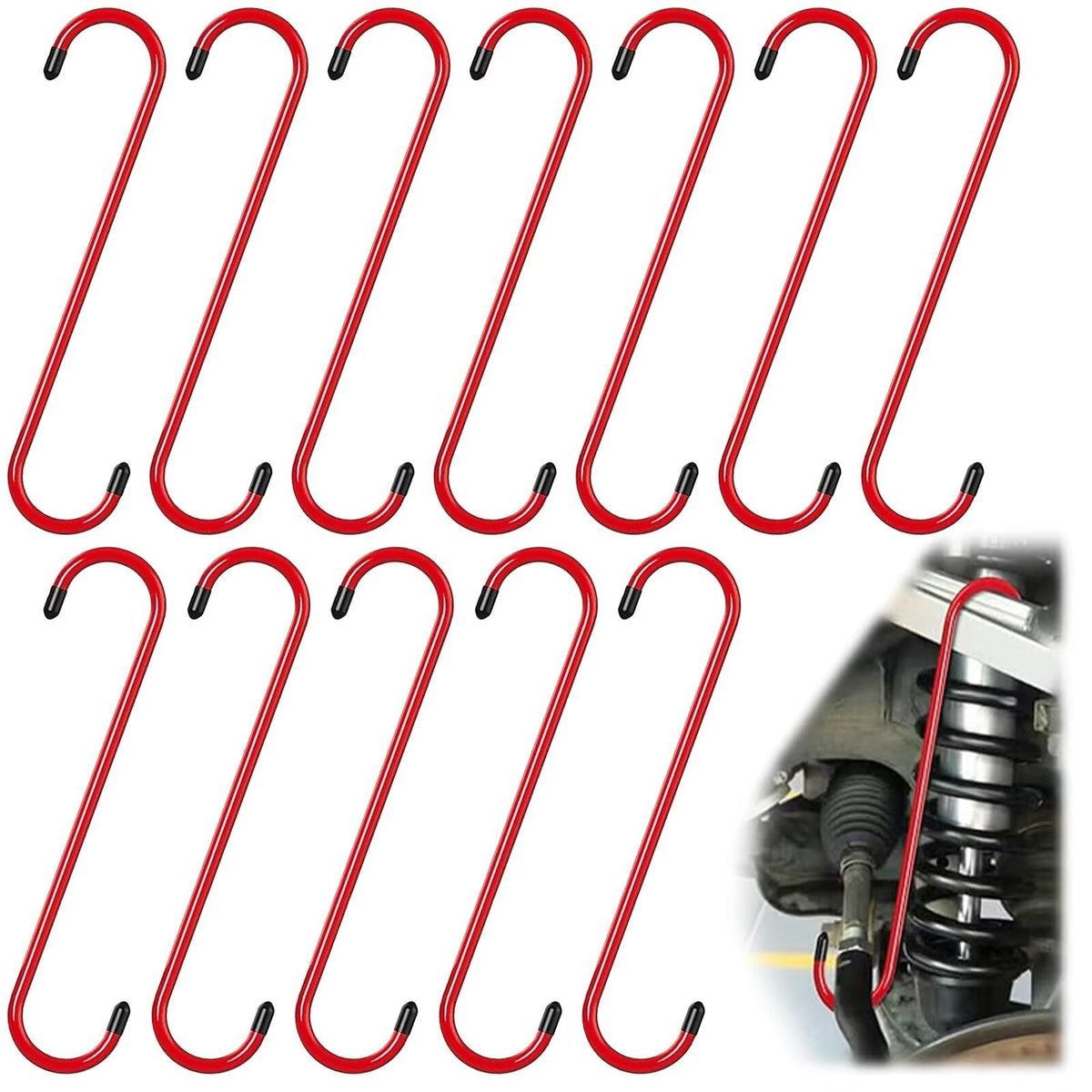 BFXM 2PCS Brake Caliper Hanger Compression Mechanic Tool with Rubber Tips