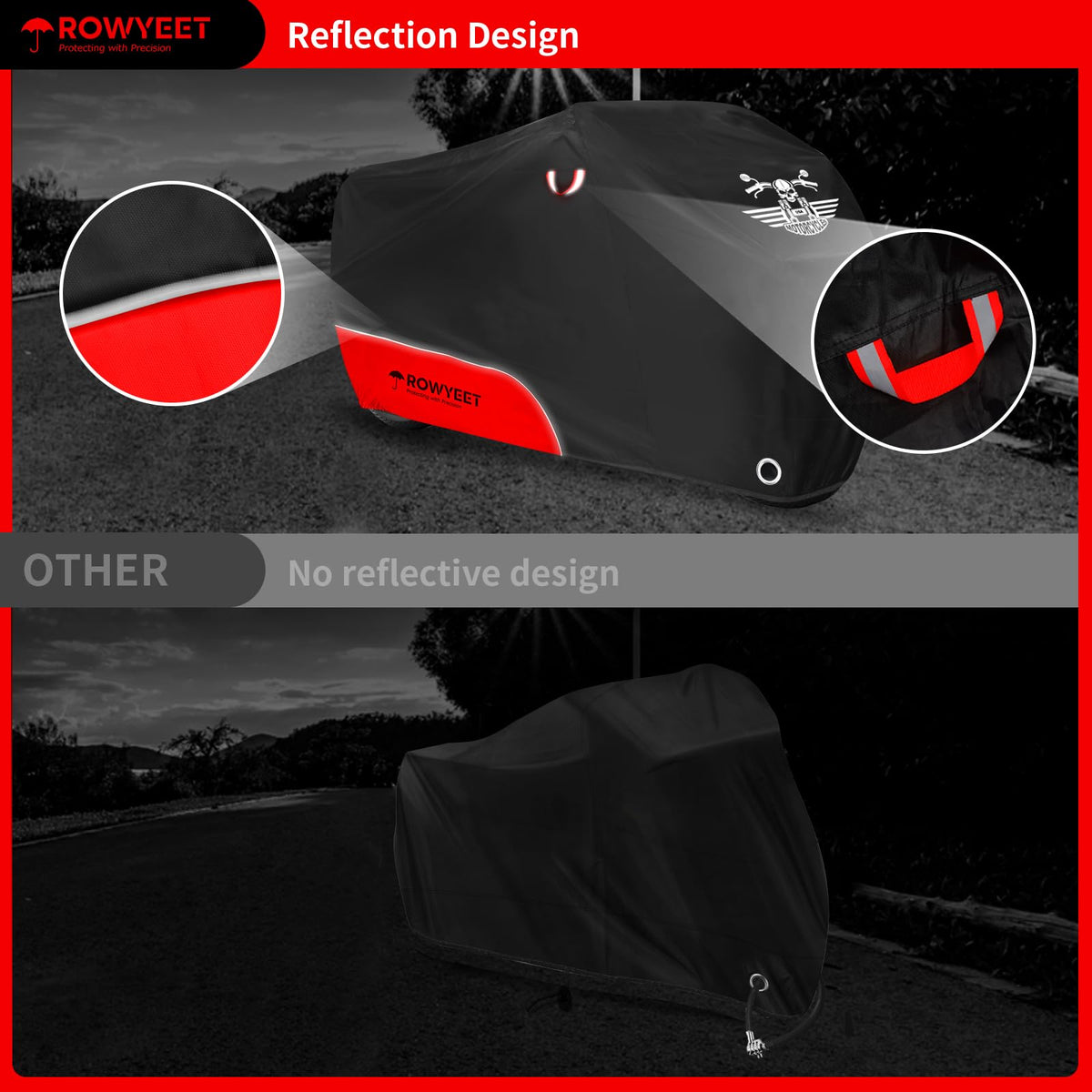 Motorcycle Cover Waterproof Outdoor Storage All Season Protection