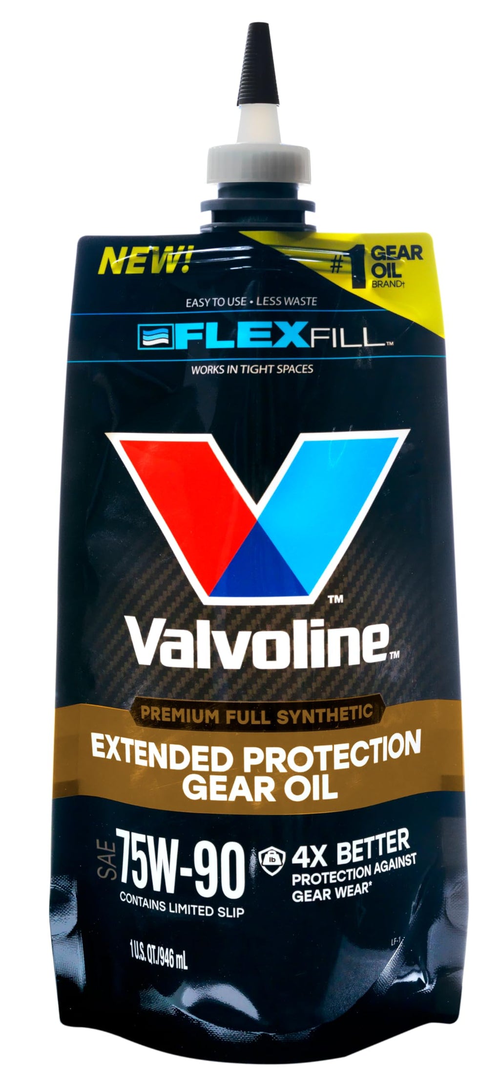 Valvoline FlexFill Advanced Full Synthetic 75W-90 Gear Oil 1 Quart Pouch