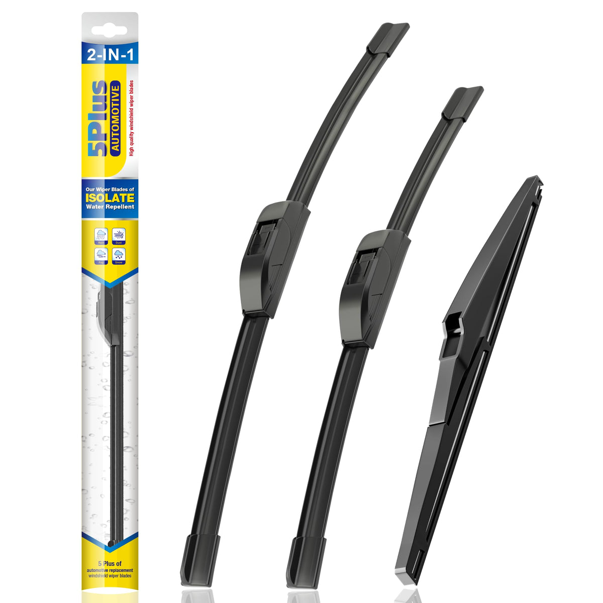 5 PLUS Silicone Windshield Wipers Fits Subaru Outback 2020-2025 (3 PACK)
