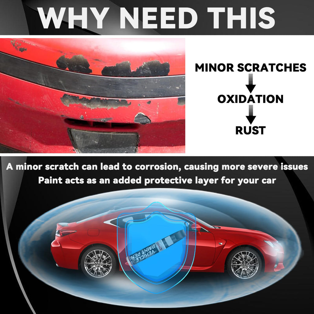 Black Touch Up Paint for Cars, Color Accurate Car Touch Up Paint, Professional Automotive Scratch Repair, Lasting Auto Scratch Remover, Quick Dry, Easy to Use, Safe and Waterproof, Versatile Use