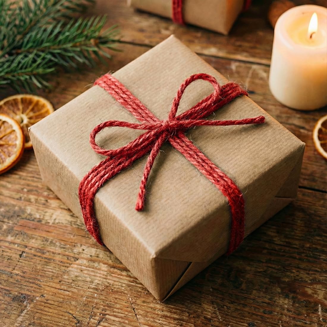 SMART&CASUAL 2mm Natural Jute Twine String Thin for Craft Plant Garden Gift Wrapping Christmas Handmade Art Decoration Packing String Home Art Decoration (Brown) (800 Ft (244M))