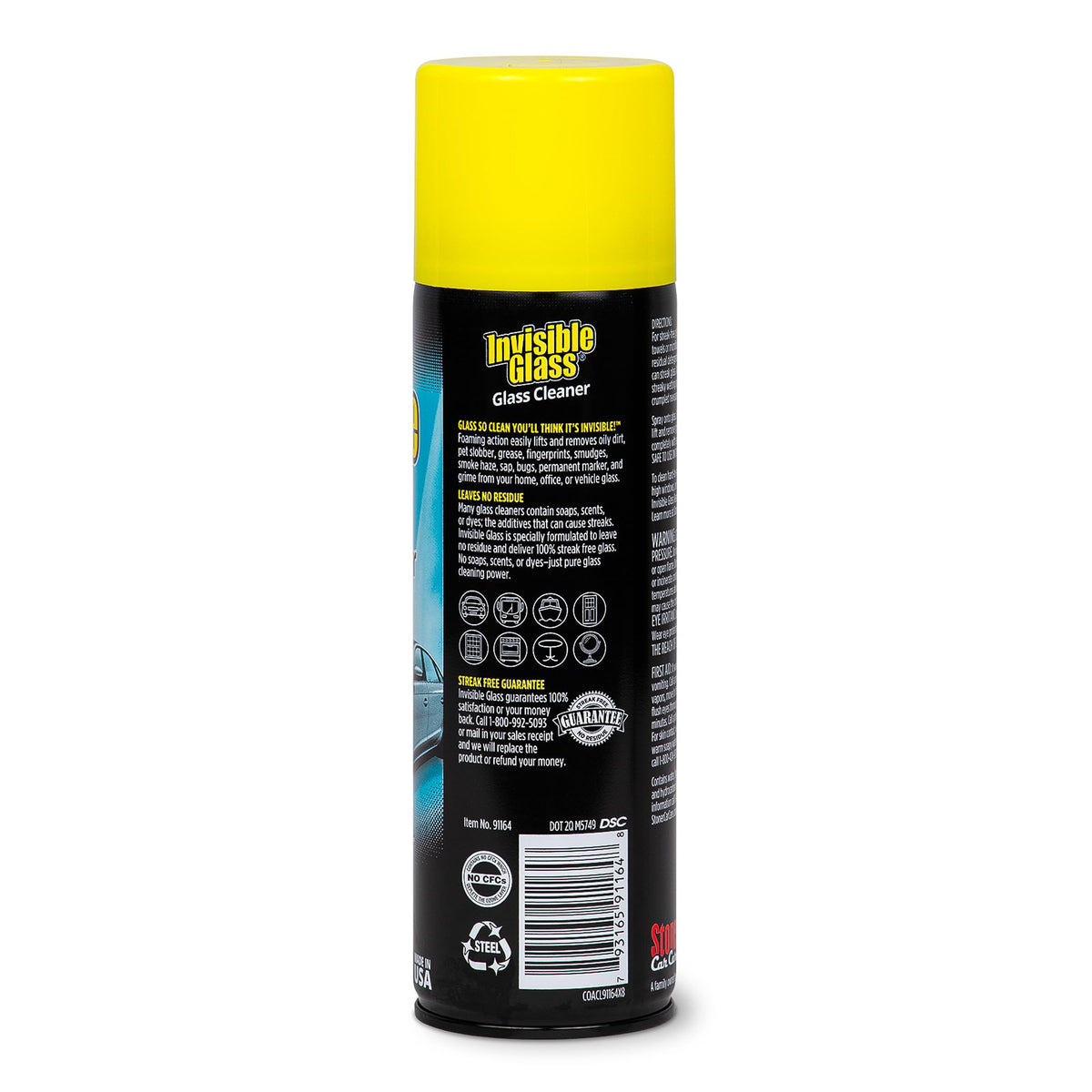 Invisible Glass Auto Glass Cleaner Foaming Spray, 19 oz, 91164 (Pack of 2)