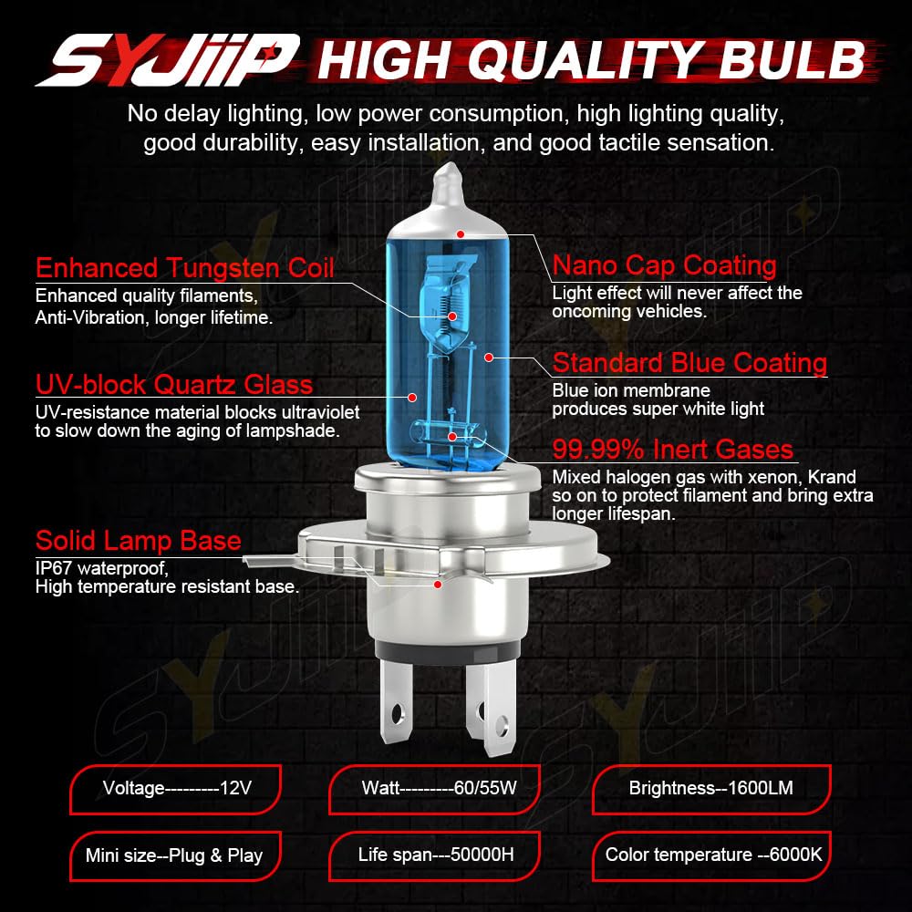 For Honda Civic Sedan 2004-2015 Headlight Bulbs, 9005 9006 High Low Beams