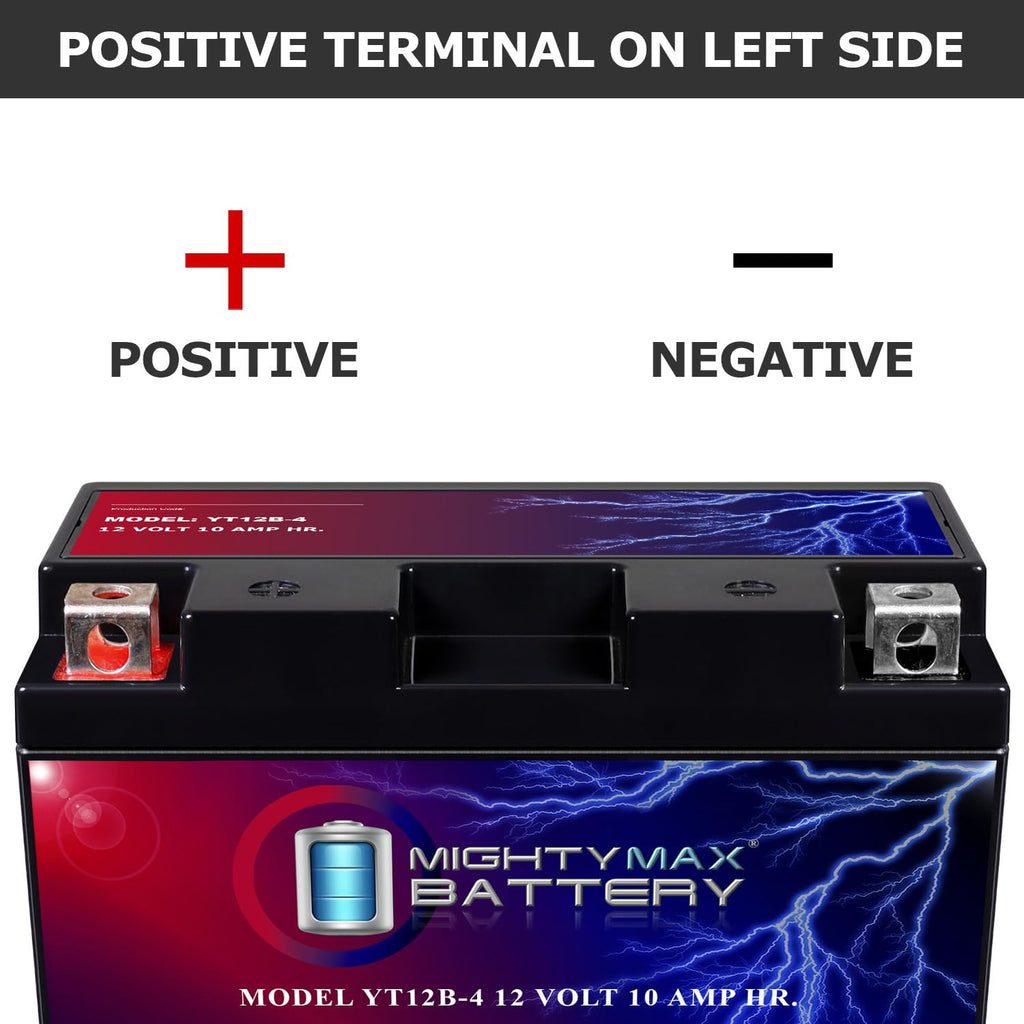 Mighty Max Battery YTZ14S -12 Volt 11.2 AH, 230 CCA, Rechargeable Maintenance Free SLA AGM Motorcycle Battery