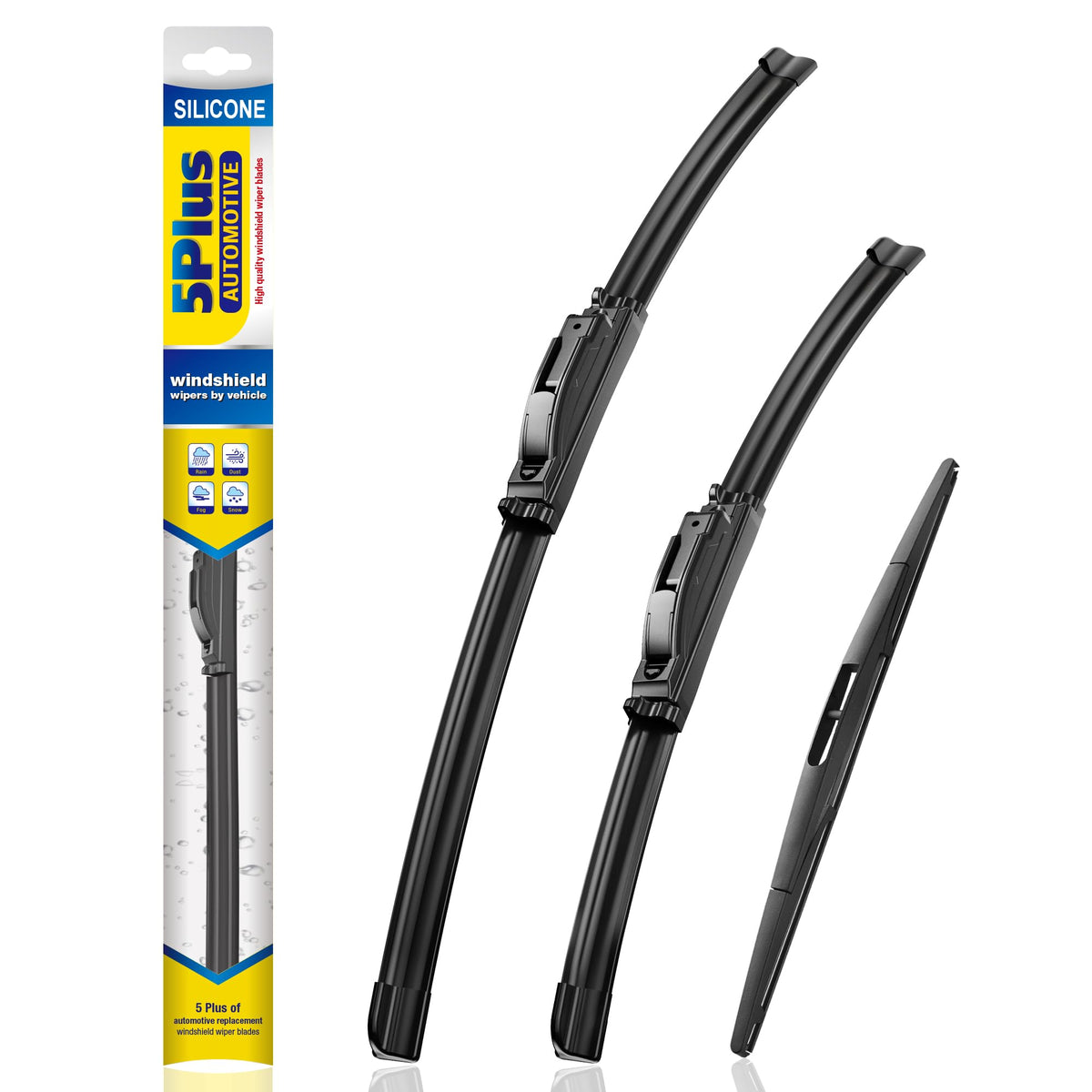 5 PLUS Silicone Windshield Wipers Fits Subaru Outback 2020-2025 (3 PACK)