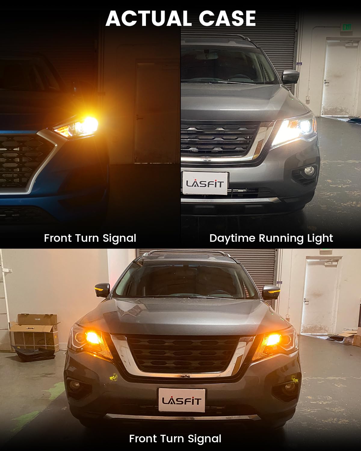 LASFIT 921 LED Bulb Reverse Lights, 912 T15 Back Up Light CANBUS Error Free W16W 906 Reversing Bulb 904 916 6000K Xenon White New Upgrade Design, Plug and Play (Pack of 2)