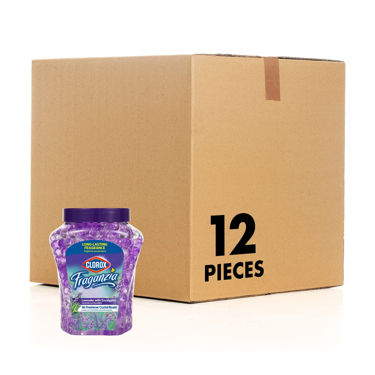 Clorox Fraganzia Crystal Beads Air Freshener, Island Escape Scent, 12 Fl Oz