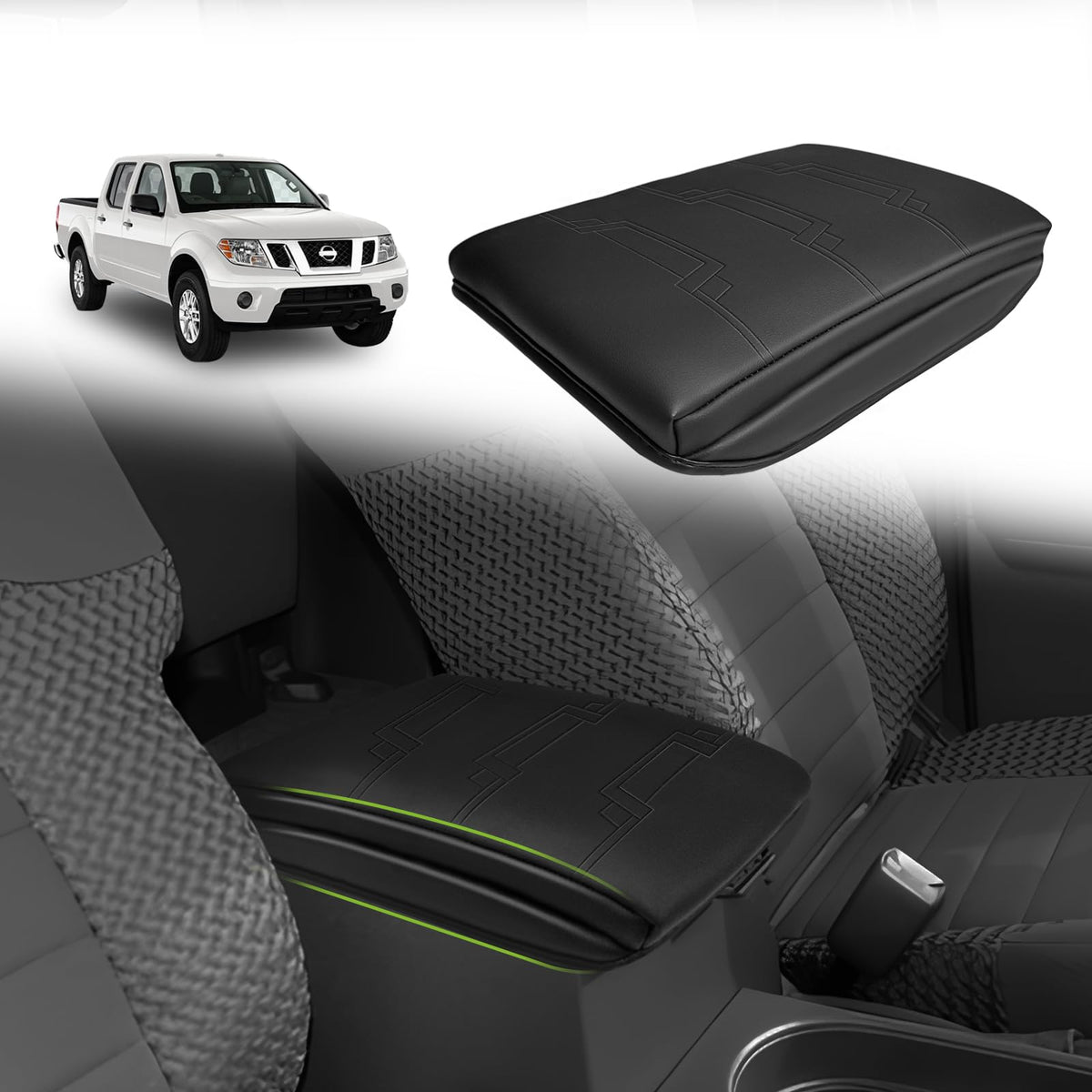 Muslogy Armrest Cover for Silverado/Sierra 2019-2026, Regular Thick, Bench