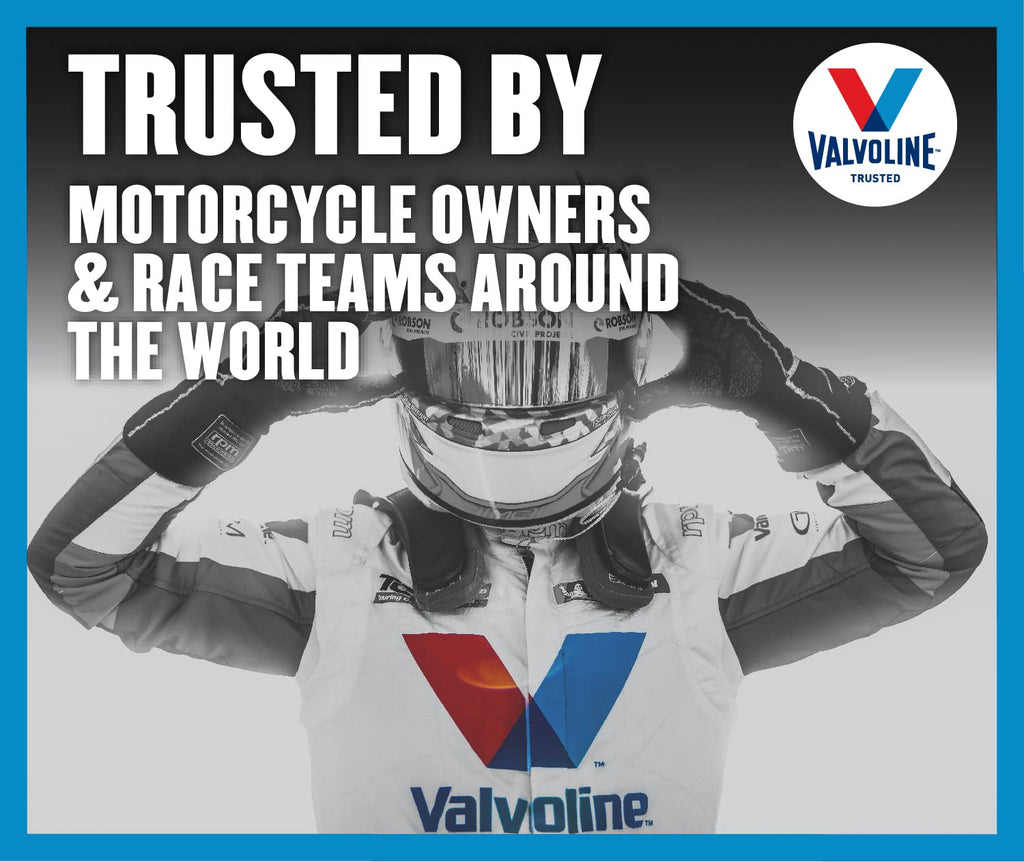 Valvoline 4-Stroke Motorcycle Full Synthetic 10W-40 Motor Oil 1 Quart