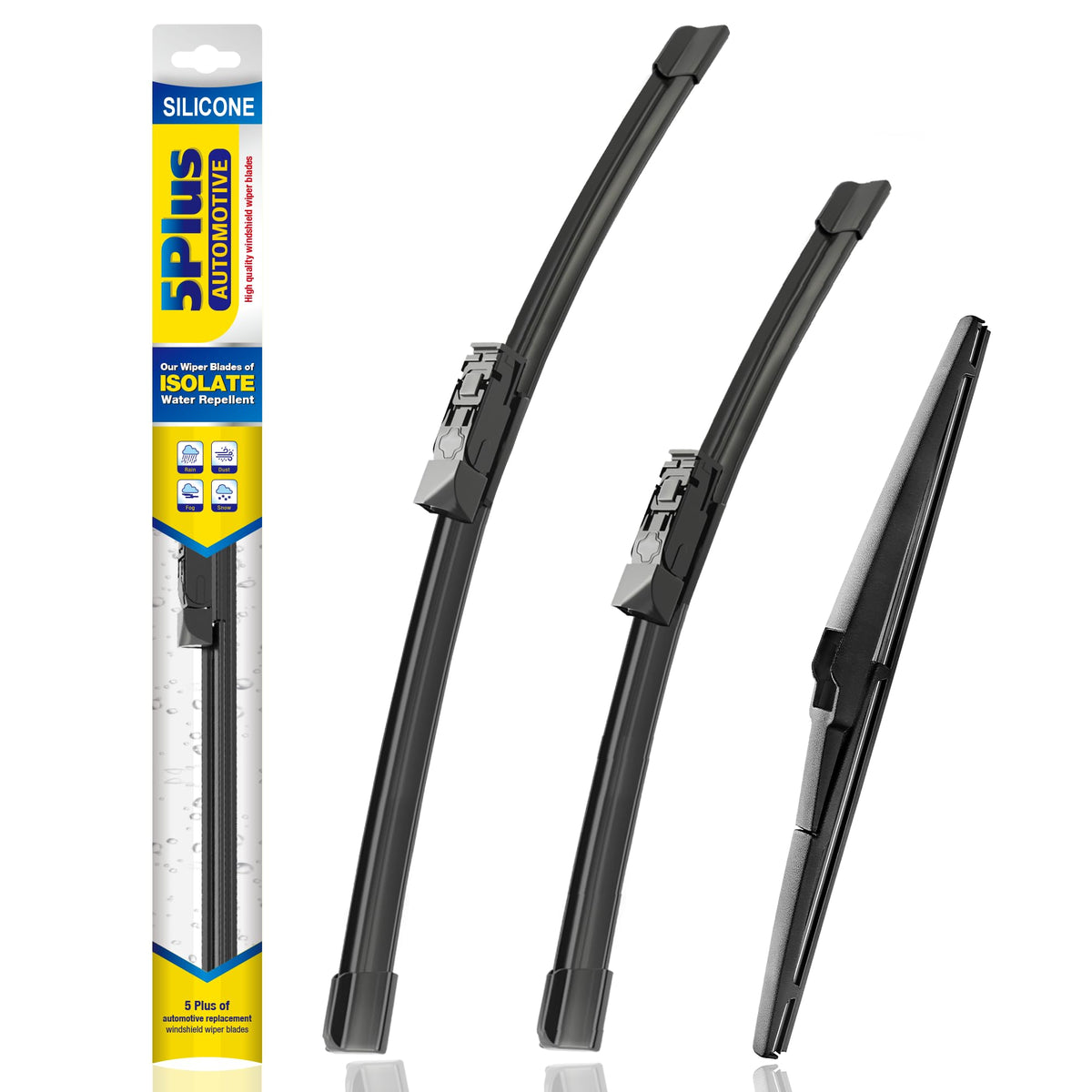 5 PLUS Silicone Windshield Wipers Fits Subaru Outback 2020-2025 (3 PACK)